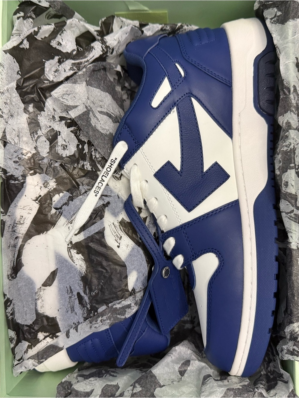 Off-White Out Of Office Calf Leather White/Dark Blue